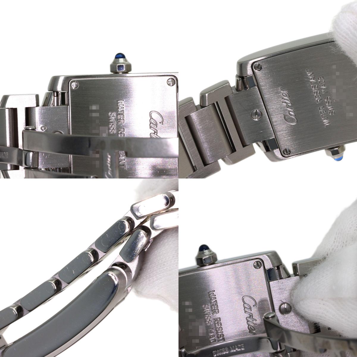 CARTIER Tank francaise SM Watches W51008Q3 Stainless Steel/Stainless Steel Ladies