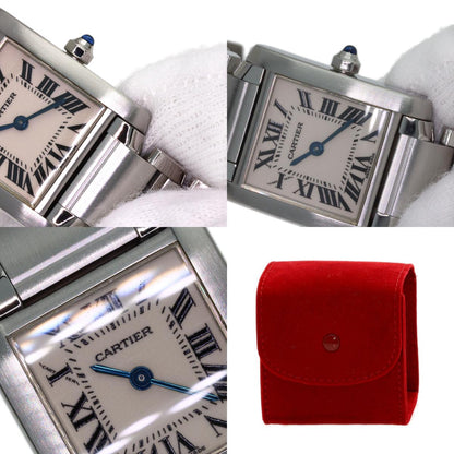 CARTIER Tank francaise SM Watches W51008Q3 Stainless Steel/Stainless Steel Ladies