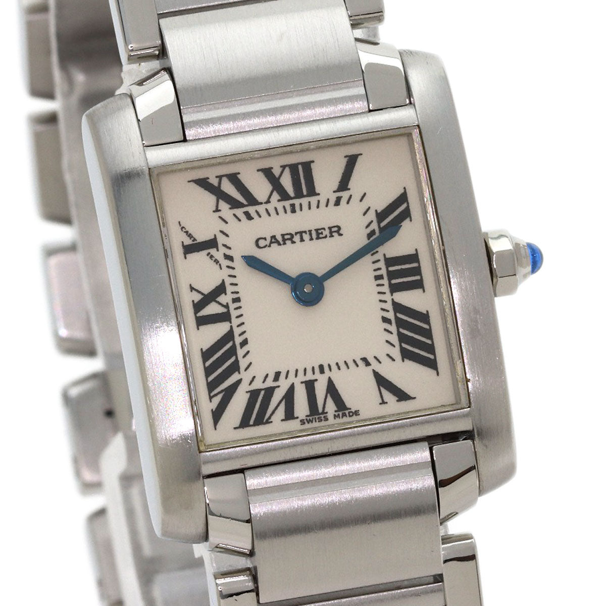 CARTIER Tank francaise SM Watches W51008Q3 Stainless Steel/Stainless Steel Ladies