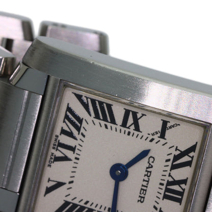 CARTIER Tank francaise SM Watches W51008Q3 Stainless Steel/Stainless Steel Ladies