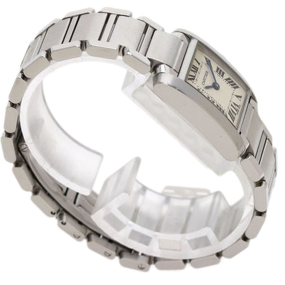 CARTIER Tank francaise SM Watches W51008Q3 Stainless Steel/Stainless Steel Ladies