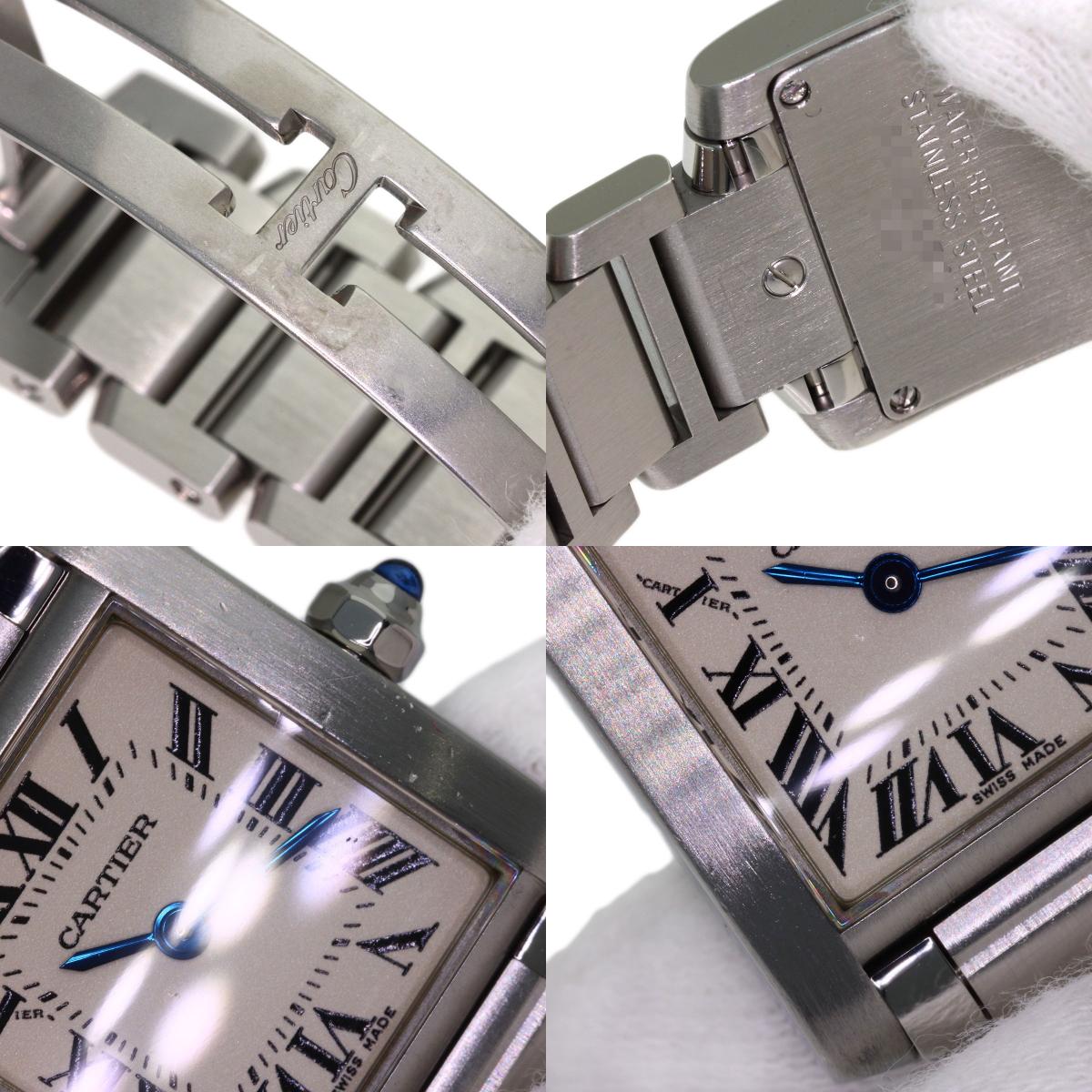 CARTIER Tank francaise SM Watches W51008Q3 Stainless Steel/Stainless Steel Ladies