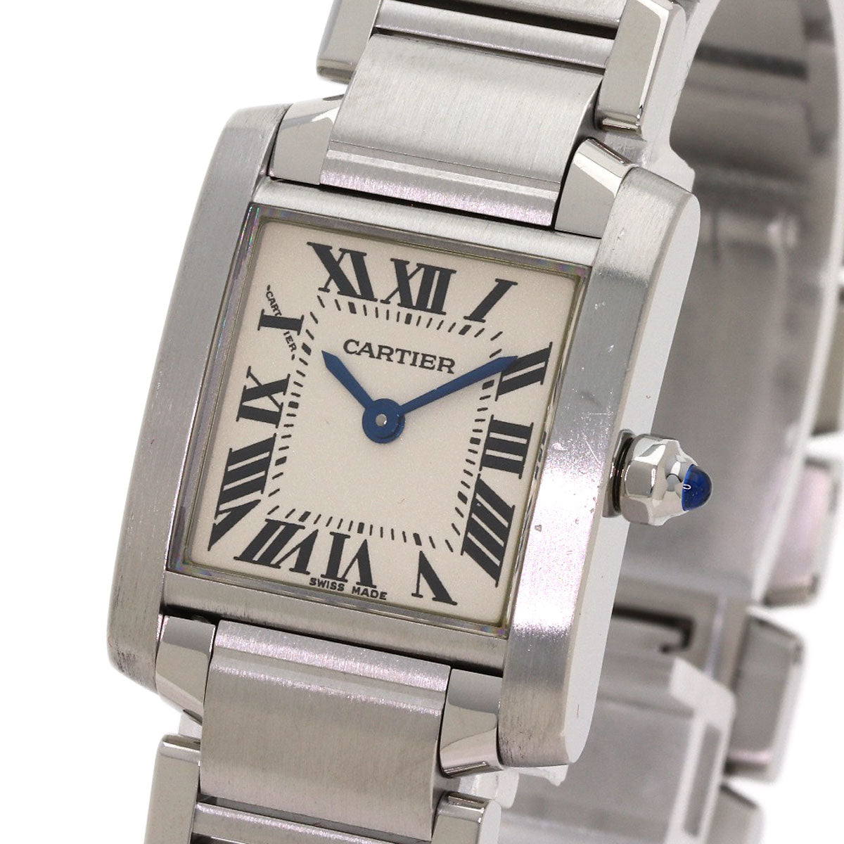 CARTIER Tank francaise SM Watches W51008Q3 Stainless Steel/Stainless Steel Ladies