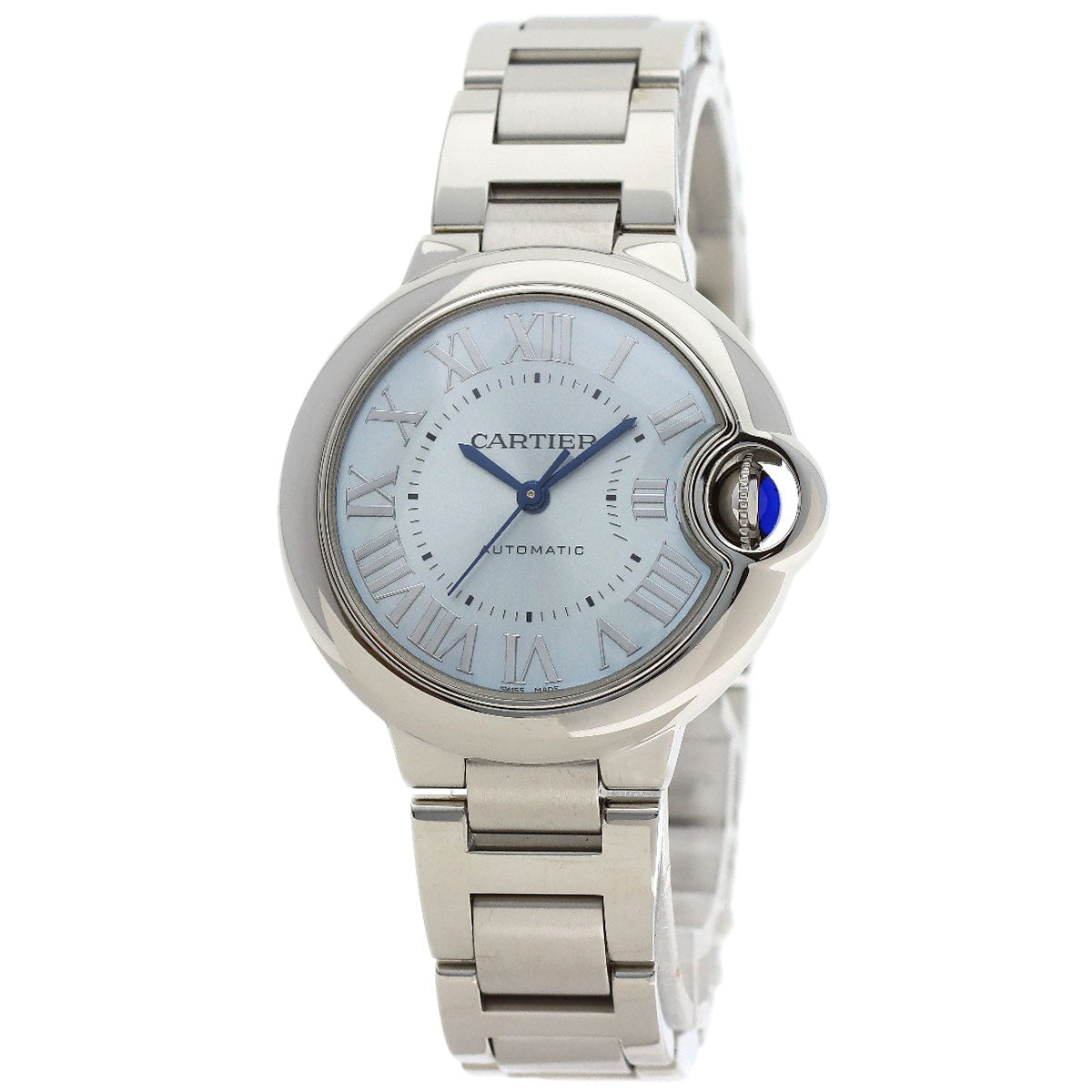 CARTIER Baron Blue 1.3" Watches WSBB0062 Stainless Steel/Stainless Steel Ladies