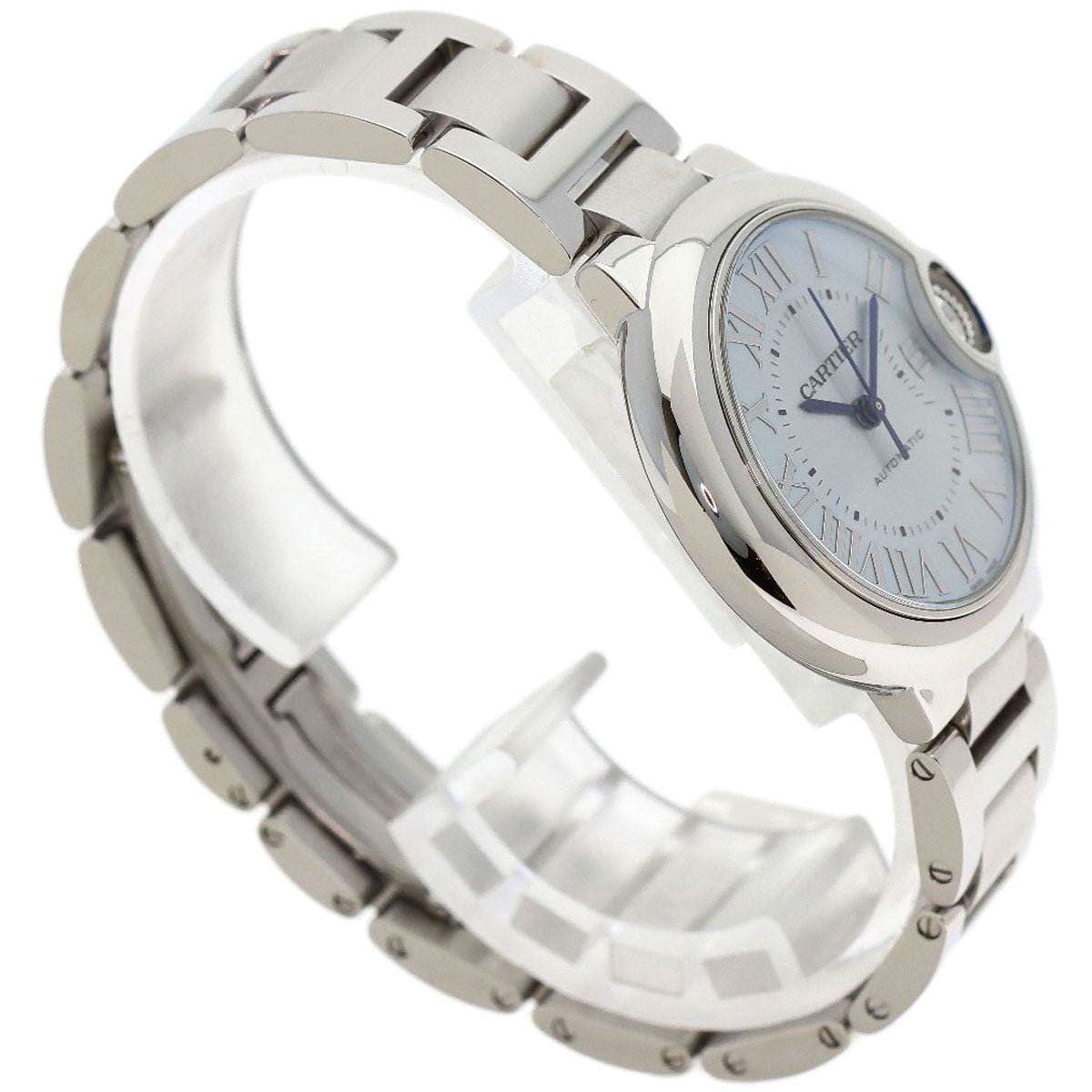 CARTIER Baron Blue 1.3" Watches WSBB0062 Stainless Steel/Stainless Steel Ladies
