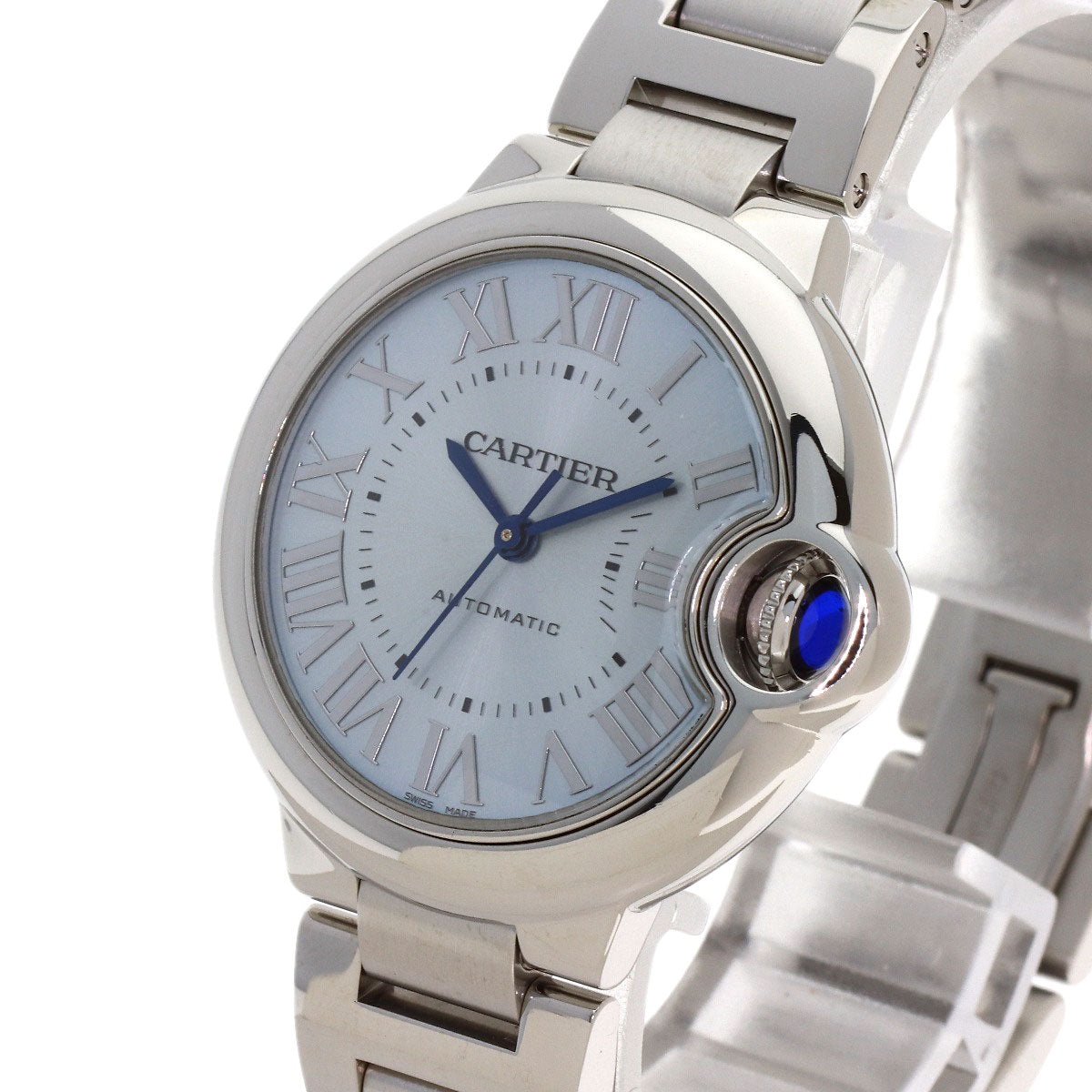 CARTIER Baron Blue 1.3" Watches WSBB0062 Stainless Steel/Stainless Steel Ladies