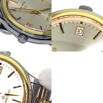 SEIKO Grand Seiko Round Face Watches SBGF014 8J56-7000 Stainless Steel/SSxK18YG mens