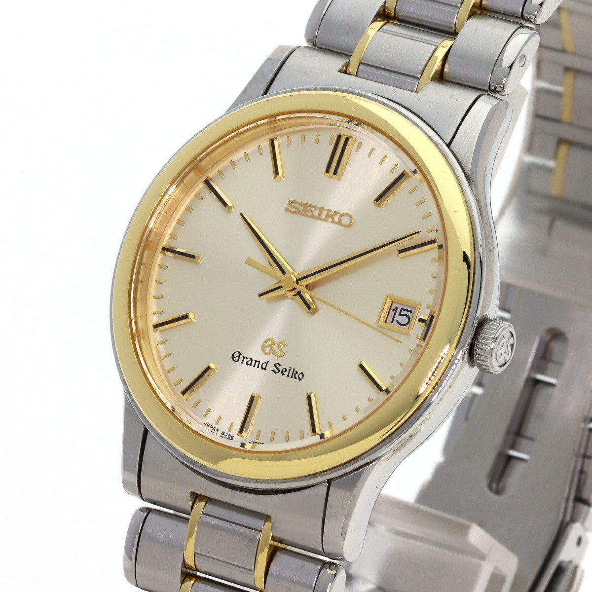SEIKO Grand Seiko Round Face Watches SBGF014 8J56-7000 Stainless Steel/SSxK18YG mens