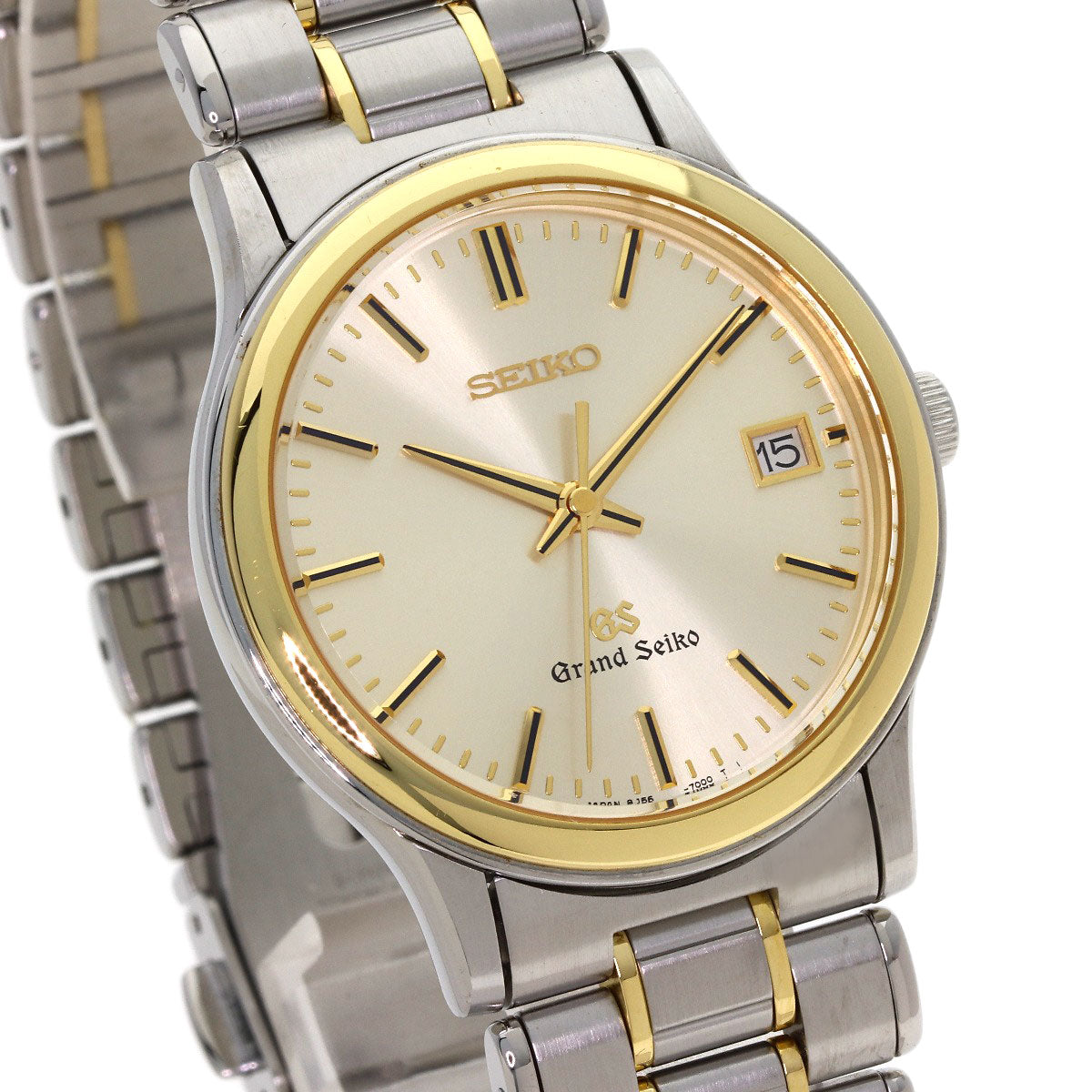 SEIKO Grand Seiko Round Face Watches SBGF014 8J56-7000 Stainless Steel/SSxK18YG mens