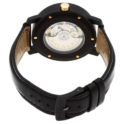 BVLGARI BVLGARI BVLGARI Carbon Gold Watches BB40CL carbon/Leather mens