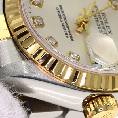 ROLEX DATEJUST 10P Diamond Watches 79173G Stainless Steel/SSxK18YG Ladies