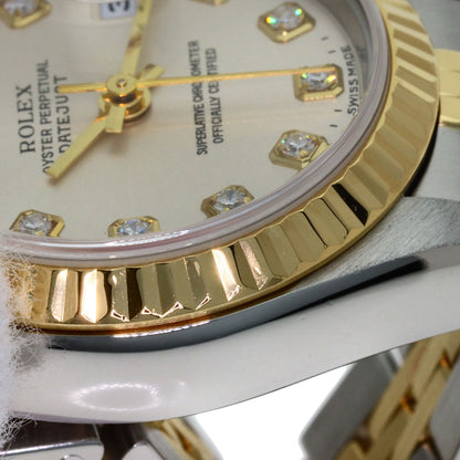 ROLEX DATEJUST 10P Diamond Watches 79173G Stainless Steel/SSxK18YG Ladies