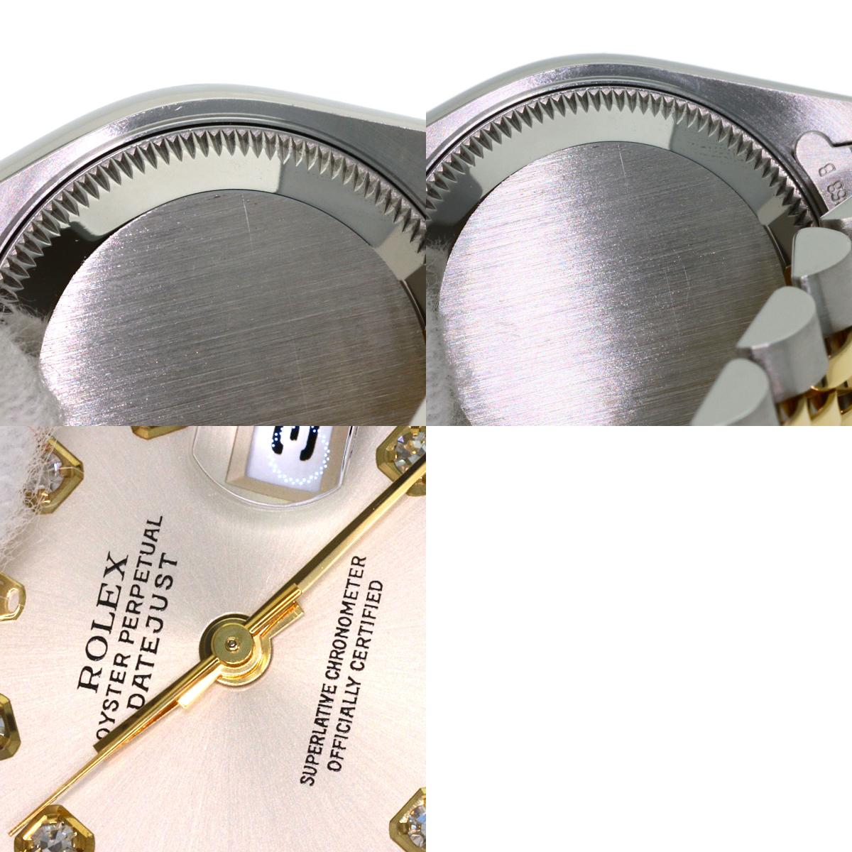 ROLEX DATEJUST 10P Diamond Watches 79173G Stainless Steel/SSxK18YG Ladies