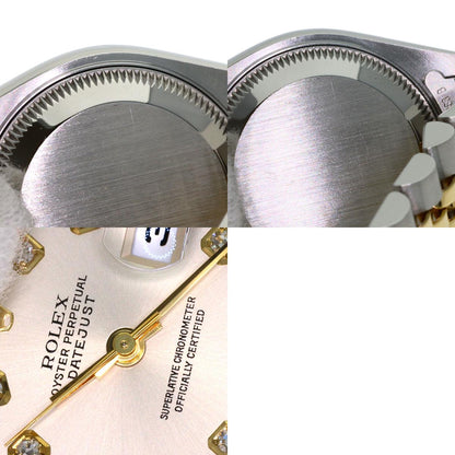 ROLEX DATEJUST 10P Diamond Watches 79173G Stainless Steel/SSxK18YG Ladies