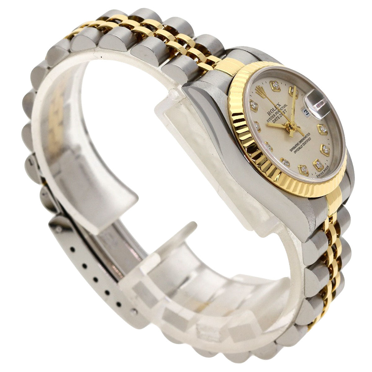 ROLEX DATEJUST 10P Diamond Watches 79173G Stainless Steel/SSxK18YG Ladies