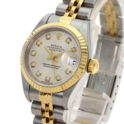 ROLEX DATEJUST 10P Diamond Watches 79173G Stainless Steel/SSxK18YG Ladies