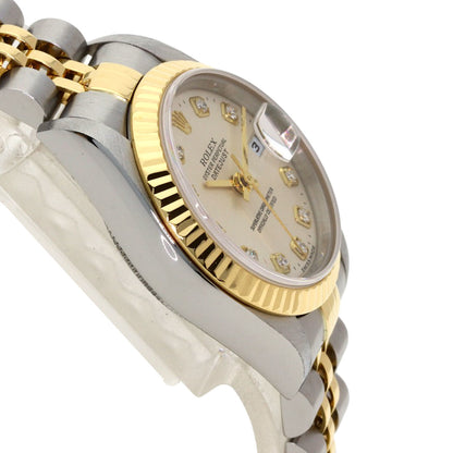 ROLEX DATEJUST 10P Diamond Watches 79173G Stainless Steel/SSxK18YG Ladies