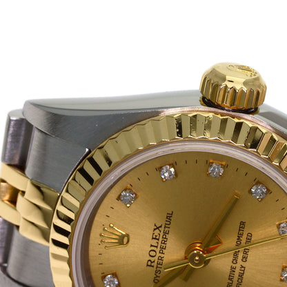 ROLEX Oyster Perpetual 11P Diamond Watches 67193G Stainless Steel/SSxK18YG Ladies