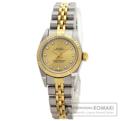 ROLEX Oyster Perpetual 11P Diamond Watches 67193G Stainless Steel/SSxK18YG Ladies