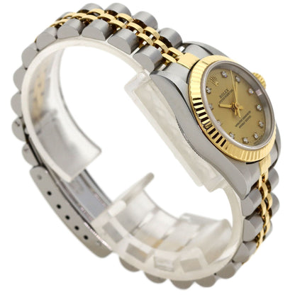 ROLEX Oyster Perpetual 11P Diamond Watches 67193G Stainless Steel/SSxK18YG Ladies