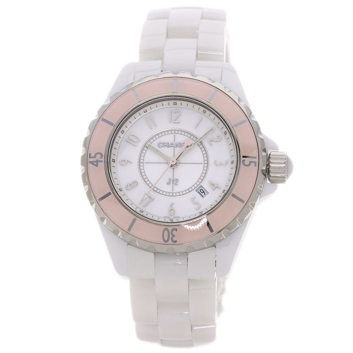 CHANEL J12 2015 Limited Edition of 1200 Pieces Worldwide Soft Pink Watches H4467 Ceramic/Ceramic Ladies