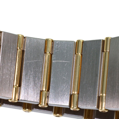 OMEGA Constellation Flat Bezel Diamond Watches Stainless Steel/SSxK18YG Ladies