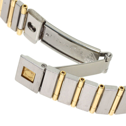 OMEGA Constellation Flat Bezel Diamond Watches Stainless Steel/SSxK18YG Ladies