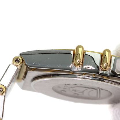 OMEGA Constellation Flat Bezel Diamond Watches Stainless Steel/SSxK18YG Ladies