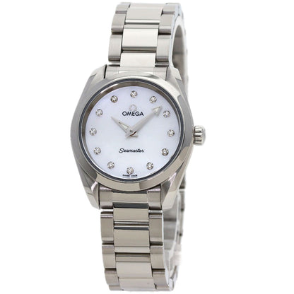 OMEGA Seamaster Aqua Terra 12P Diamond Watches 220.10.28.60.55.001 Stainless Steel/Stainless Steel Ladies
