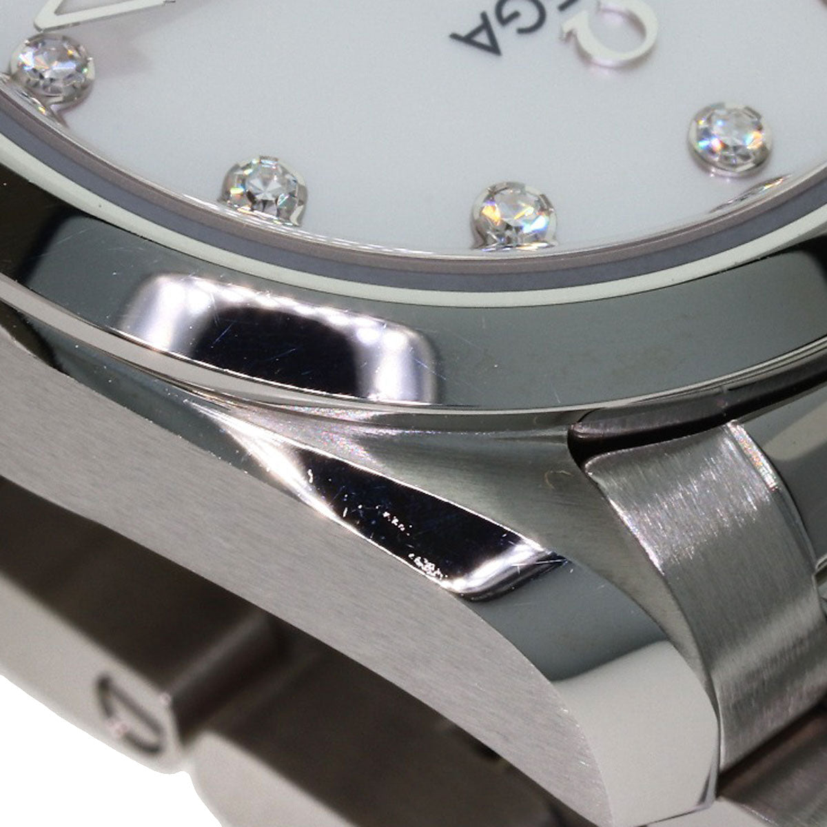OMEGA Seamaster Aqua Terra 12P Diamond Watches 220.10.28.60.55.001 Stainless Steel/Stainless Steel Ladies