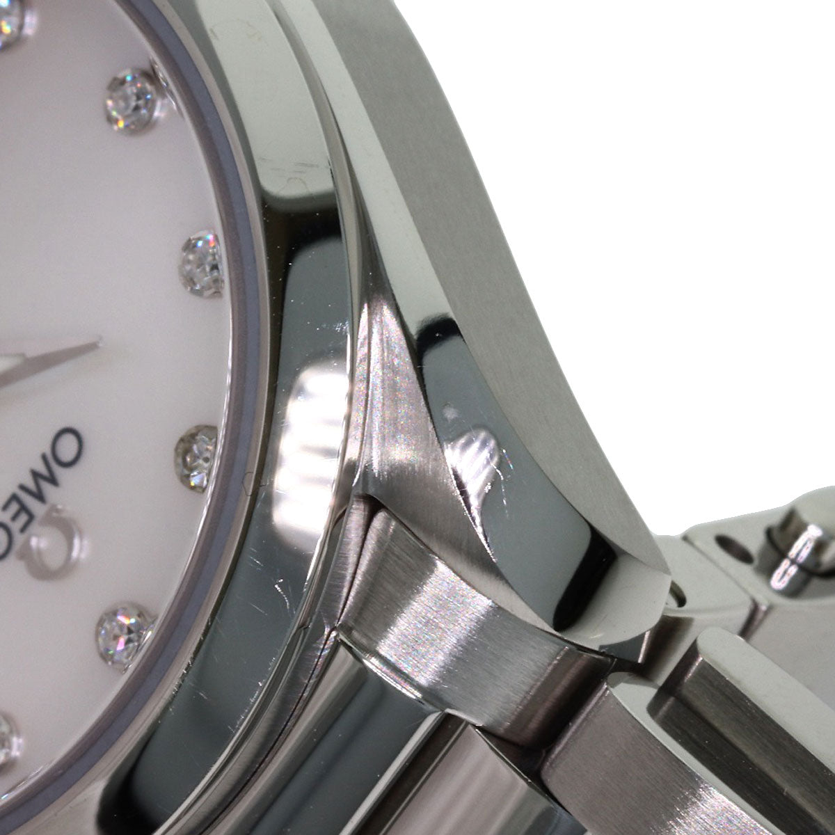 OMEGA Seamaster Aqua Terra 12P Diamond Watches 220.10.28.60.55.001 Stainless Steel/Stainless Steel Ladies
