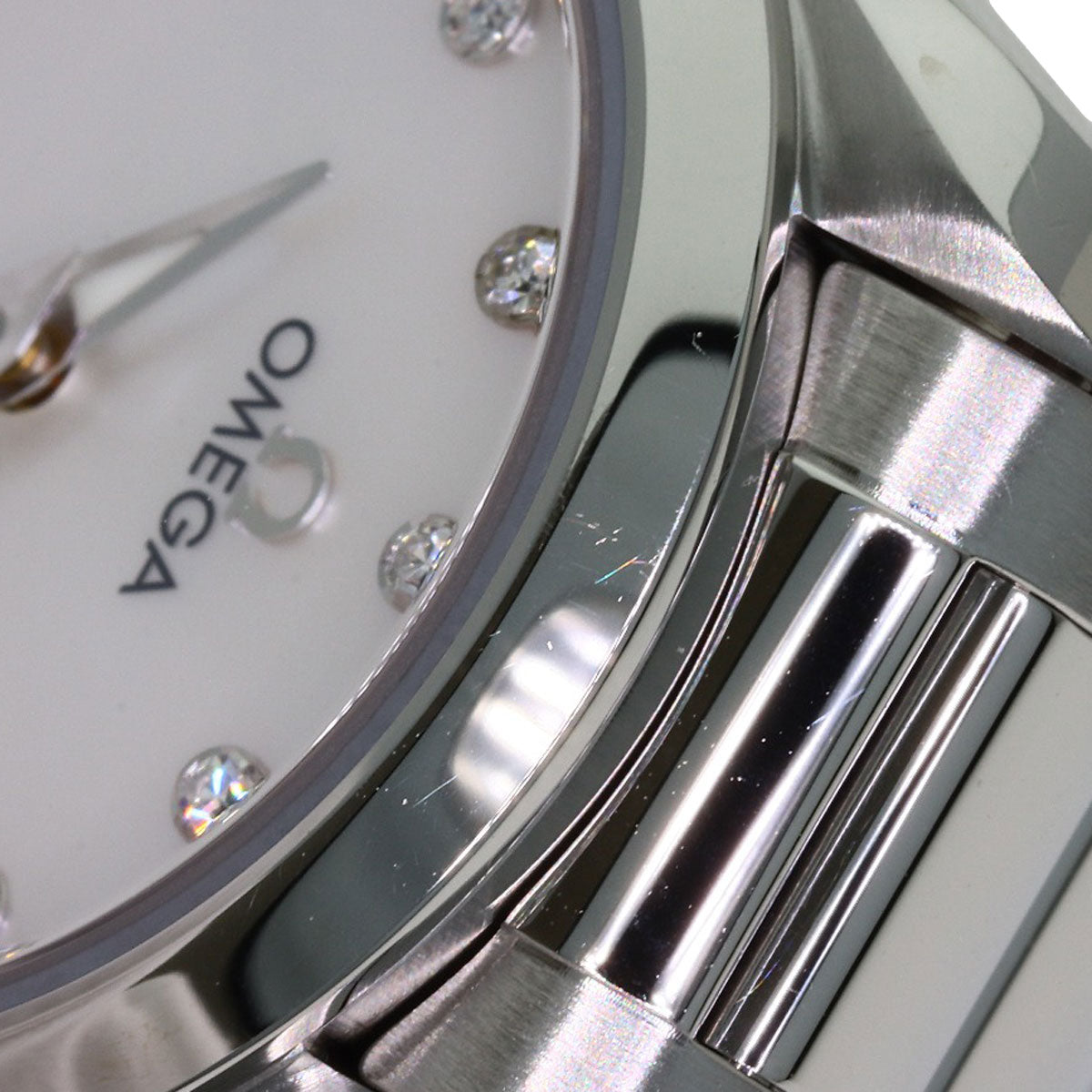 OMEGA Seamaster Aqua Terra 12P Diamond Watches 220.10.28.60.55.001 Stainless Steel/Stainless Steel Ladies