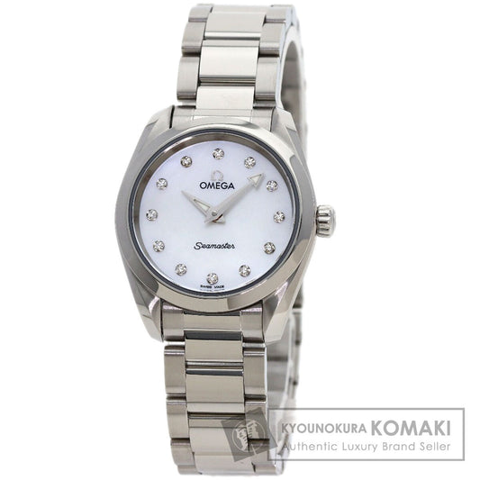 OMEGA Seamaster Aqua Terra 12P Diamond Watches 220.10.28.60.55.001 Stainless Steel/Stainless Steel Ladies
