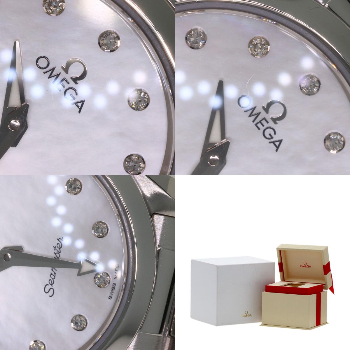 OMEGA Seamaster Aqua Terra 12P Diamond Watches 220.10.28.60.55.001 Stainless Steel/Stainless Steel Ladies