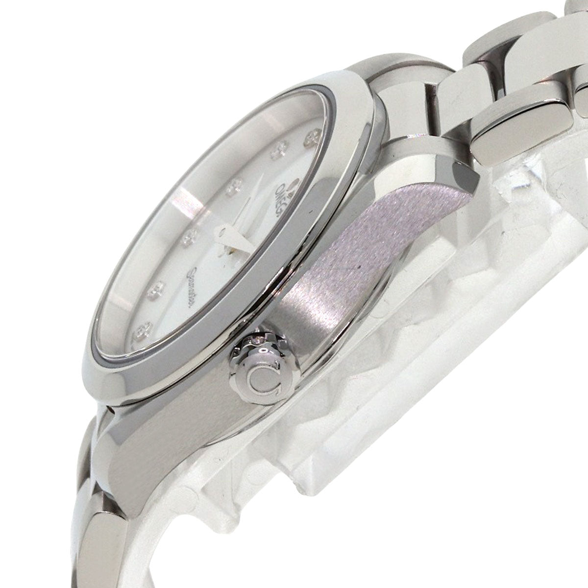 OMEGA Seamaster Aqua Terra 12P Diamond Watches 220.10.28.60.55.001 Stainless Steel/Stainless Steel Ladies