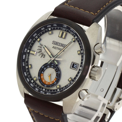 SEIKO Astron World Time Watches SBXY005 Titanium/Leather mens