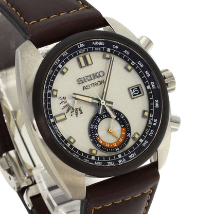 SEIKO Astron World Time Watches SBXY005 Titanium/Leather mens