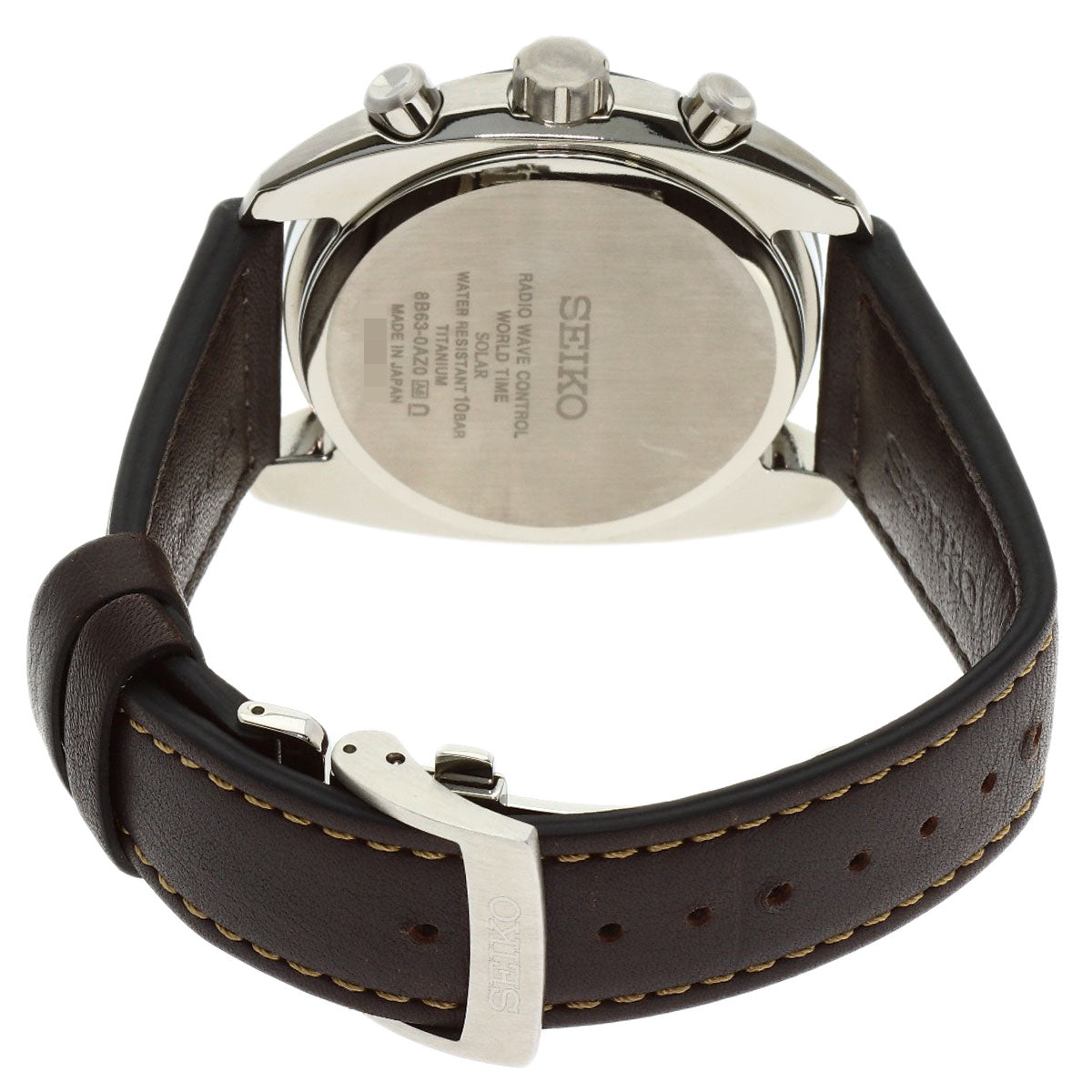 SEIKO Astron World Time Watches SBXY005 Titanium/Leather mens
