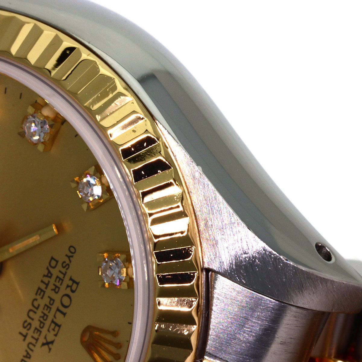ROLEX DATEJUST 10P Diamond Watches 69173G Stainless Steel/SSxK18YG Ladies