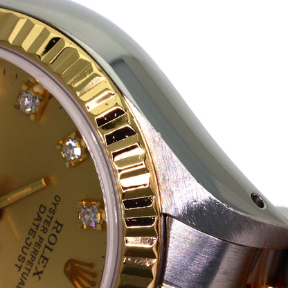 ROLEX DATEJUST 10P Diamond Watches 69173G Stainless Steel/SSxK18YG Ladies