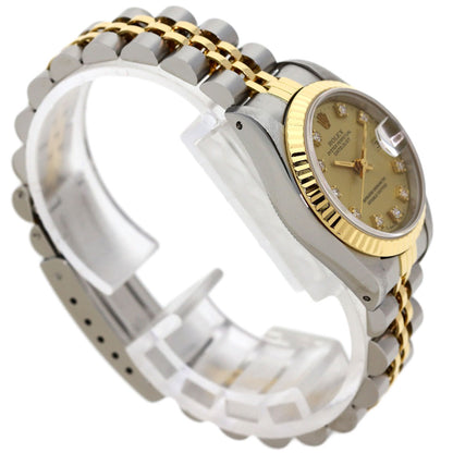 ROLEX DATEJUST 10P Diamond Watches 69173G Stainless Steel/SSxK18YG Ladies
