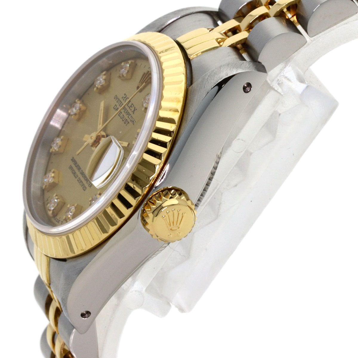 ROLEX DATEJUST 10P Diamond Watches 69173G Stainless Steel/SSxK18YG Ladies