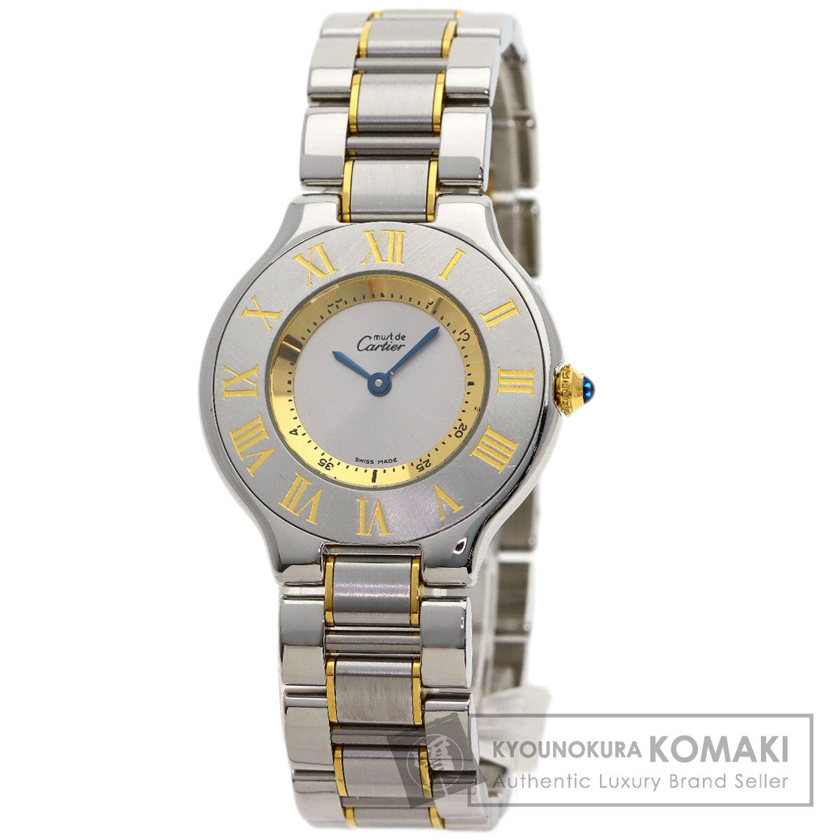 CARTIER Must21 Watches Stainless Steel/SSxGP unisex