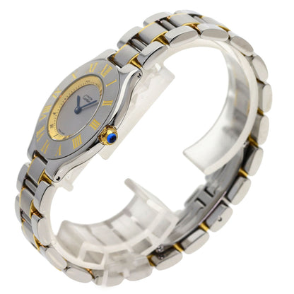 CARTIER Must21 Watches Stainless Steel/SSxGP unisex