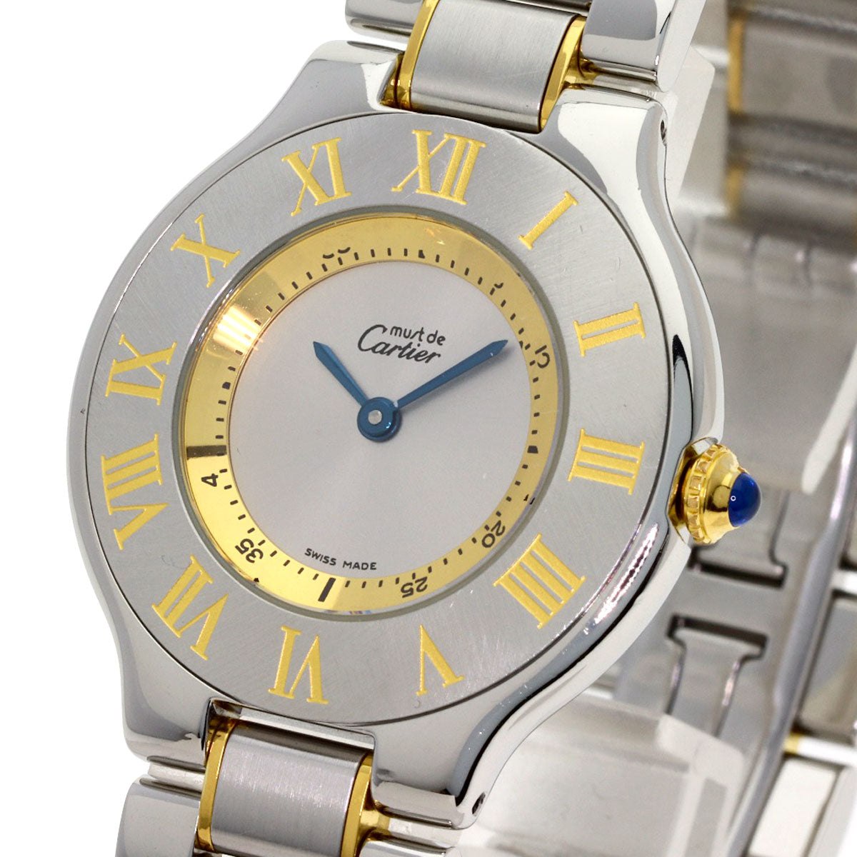 CARTIER Must21 Watches Stainless Steel/SSxGP unisex