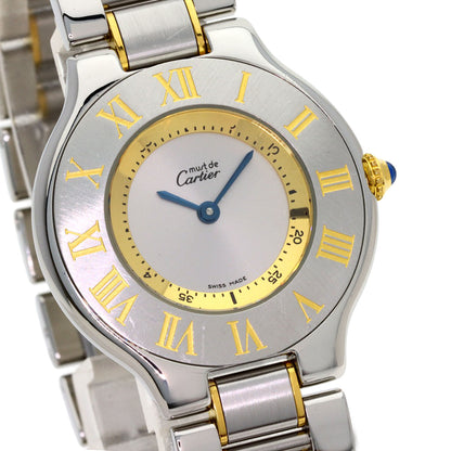 CARTIER Must21 Watches Stainless Steel/SSxGP unisex