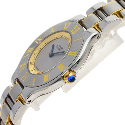 CARTIER Must21 Watches Stainless Steel/SSxGP unisex