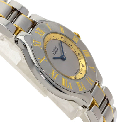 CARTIER Must21 Watches Stainless Steel/SSxGP unisex