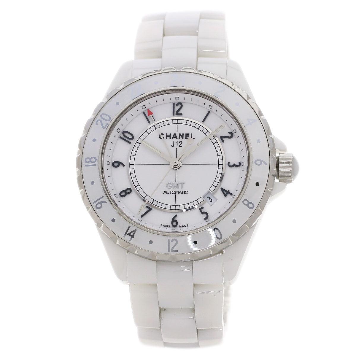 CHANEL J12 1.7" GMT Watches H2126 Ceramic/Ceramic mens