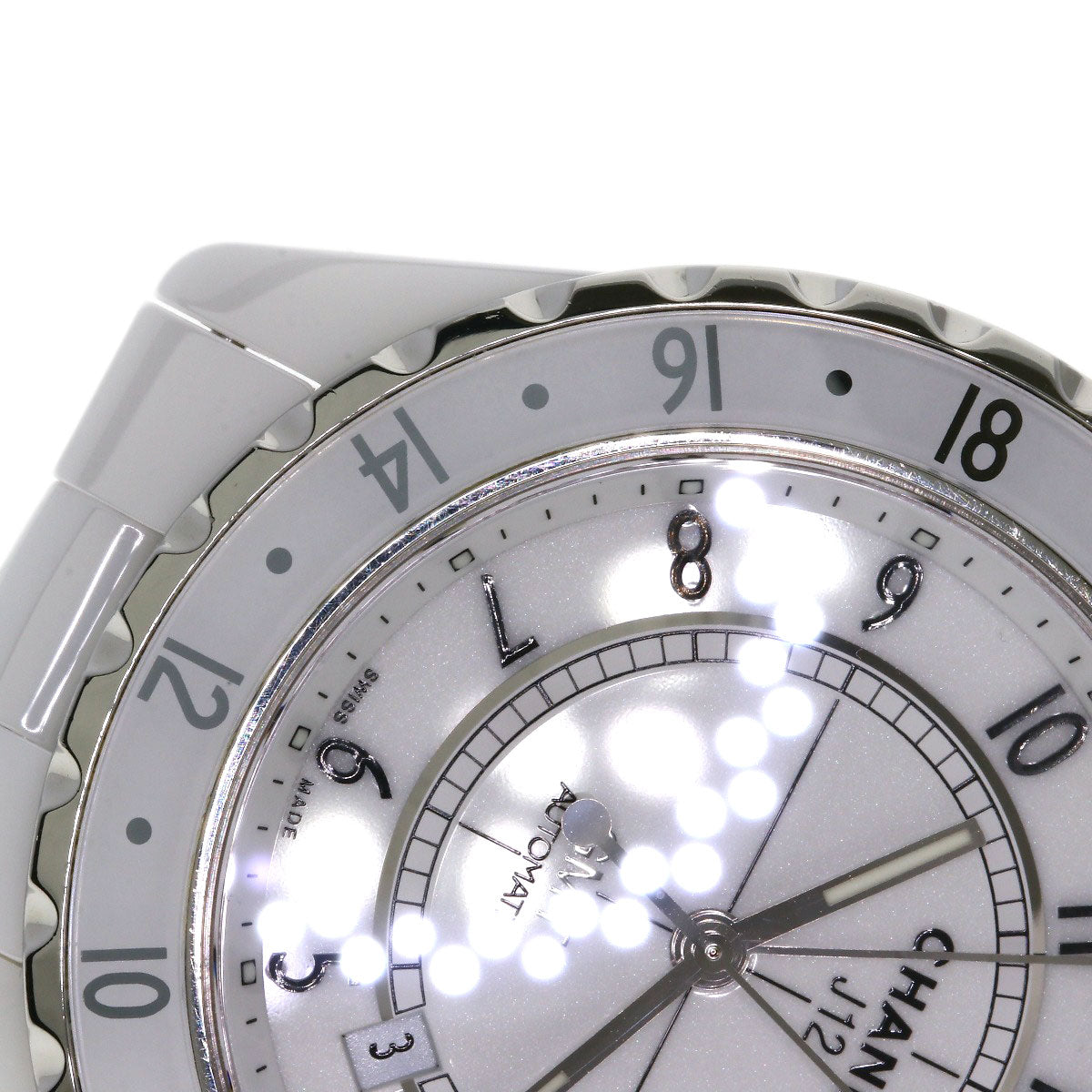 CHANEL J12 1.7" GMT Watches H2126 Ceramic/Ceramic mens